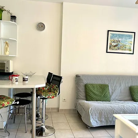 Climatise 2 Pieces Avec Terrasse Et Parking Au Lavandou - Fr-1-251-854 *